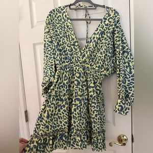 Boutique leopard dress- NWOT